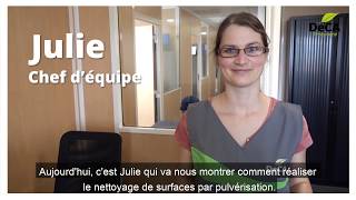 Japprends  Le nettoyage des surfaces par pulvérisation [upl. by Ardnusal]