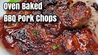 Easiest Delicious Oven Baked BBQ Pork Chops [upl. by Roselyn]