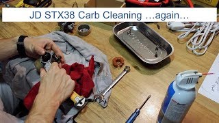 JD STX38 Carb Cleaning again [upl. by Sucam]