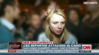 CNN CBS reporter Lara Logan attacked in Cairo [upl. by Yssak]