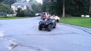 2013 polaris sportsman 850 xp burnout [upl. by Nelad]