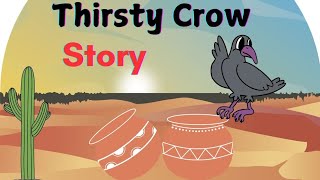 Thirsty Crow Story in English  Moral Stories  Bedtime stories for Kids [upl. by Melnick]