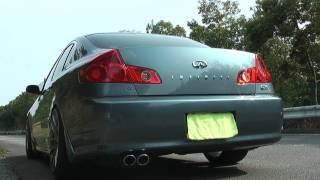 V35 Skyline  G35 Sedan Exhaust  03 [upl. by Bushore]