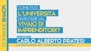 Come può l’Università diventare un vivaio di imprenditori [upl. by Carlynne]