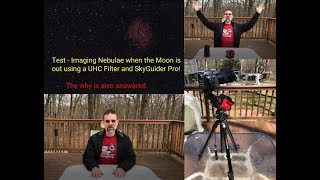 Test  Imaging Nebulae when the Moon is out using a UHC Filter [upl. by Amorita]