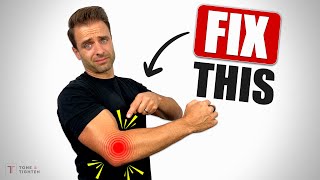 STOP Elbow Pain How To Fix Tennis Elbow Lateral Epicondylitis [upl. by Yauqram75]