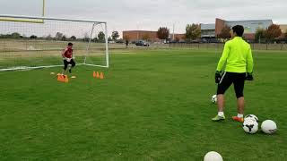 U12 Goalkeeper Training  Sebastian Lutin  Nov112017 [upl. by Madalena]