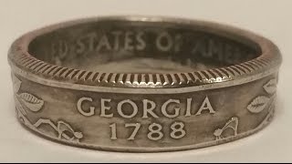 How to make a coin ring for cheap with FORGED Coin Ring Making for Beginners [upl. by Naitsirhc199]