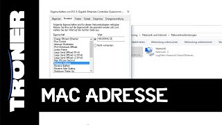 Windows 10 MACAdresse ändern kein Download [upl. by Lohse493]