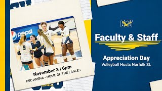 Coppin State Volleyball hosts Norfolk State  November 3 2023 [upl. by Soinski]