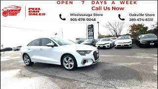 360° View of 2022 Audi A3 40 Komfort at Peel Car Sales  Best Car Showroom Tour 2024 [upl. by Nnairret]