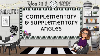 Complementary amp Supplementary Angles [upl. by Candyce]