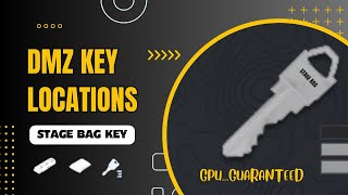 STAGE BAG KEY  DMZ KEY LOCATION amp LOOT  🔥GUARANTEED GPU IN BAG🔥 [upl. by Ander680]