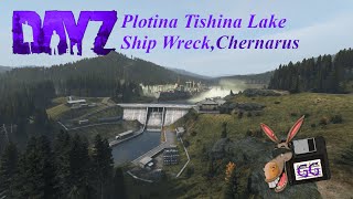 DayZ  Plotina Tishina Lake Ship Wreck Jsoneffectsterritories [upl. by Llewsor]