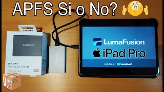 Samsung T7 SSD Esterno con iPad Pro e formattazione in APFS Si o No Bho Recensione [upl. by Kiernan]