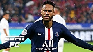 Neymars improved attitude and goalscoring ability on full display in PSGs win vs Lyon  Ligue 1 [upl. by Idalia]