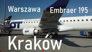 Chopin Airport WAW  Kraków Airport KRK  Trip report  Embraer 195  LOT Polish AIrlines [upl. by Oicaroh]