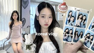 KOREA VLOG🐇 cafe hopping with friends what i wear shopping in gangnam professional photoshoot [upl. by Elkin]