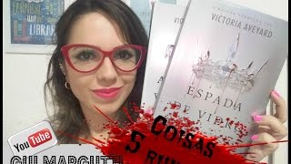 Livro Espada de Vidro  Victoria Aveyard  5 Coisas Que Não Curti [upl. by Nyssa335]