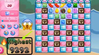 Amazing level 9292 4k Ultra HD  Candy crush saga level 9292 [upl. by Laura868]