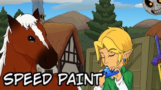 Majoras Mask Speed Paint [upl. by Afaw669]