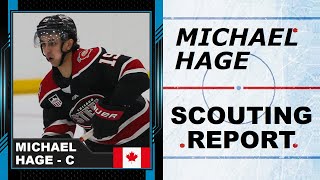 MICHAEL HAGE Highlights  2024 NHL Draft [upl. by Sergeant]