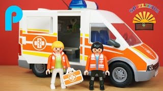 Krankenwagen mit Licht und Sound 6685  Playmobil City Life  Film Kinderklinik Hospital auspacken [upl. by Adila]