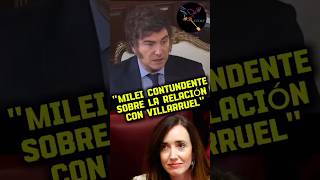 MILEI CONTUNDENTE SOBRE LA RELACIÓN CON VILLARRUEL argentina milei villarruel [upl. by Inittirb]