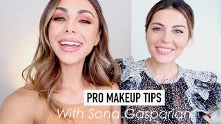 PRO MAKEUP TIPS WITH SONA GASPARIAN  Annie Jaffrey [upl. by Coop471]