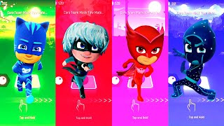 CatBoy 🆚 Luna Girl 🆚 Owlette 🆚 Night Ninja  PJ Masks 🎶 Tiles Hop EDM Rush [upl. by Dill223]