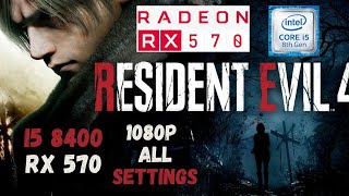 Resident Evil 4 Remake DEMO  i5 8400  RX 570  1080p All Settings [upl. by Ieppet]