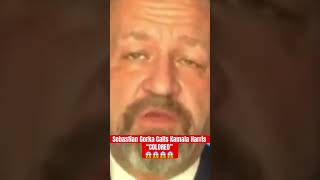 🚨Sebastian Gorka Calls Kamala Harris “COLORED” 😱 politics racism democrats maga [upl. by Ynnav]