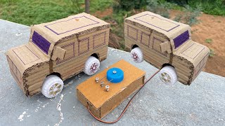 How to make remote control DIY car cardboard Rx car at home [upl. by Slein399]