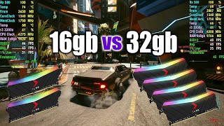 16gb vs 32gb 3200mhz Ram Test  Gaming Benchmark 2024 [upl. by Asik]