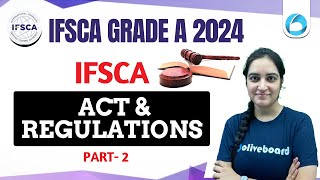 IFSCA Grade A  Phase 2  IFSCA Act amp Regulations  Part 2  MCQs  Lakshmi Maam [upl. by Haduj]