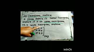 Std11 4 Matrices Triangular matrix Math 1 [upl. by Lajib]