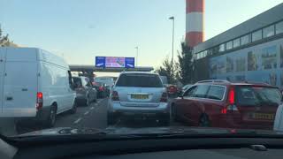 Stena Line Boarding with a Caravan at Hook of Holland for Ferry Back to Harwich [upl. by Junieta]