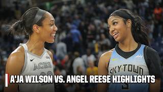 AJA VS ANGEL 🔥 Aces prevail in the STAR VS ROOKIE MATCHUP 😤  WNBA on ESPN [upl. by Amathiste]