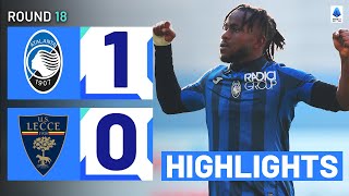 ATALANTALECCE 10  HIGHLIGHTS  Lookman edges Lecce  Serie A 202324 [upl. by Katlaps]