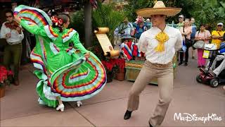 Beautiful Holiday Folklorico Dancers Showcase Mexico at Epcot [upl. by Neicul]