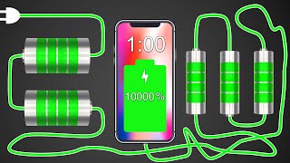 Overcharging iPhone Battery 10000 1 Minute Timer Bomb ⚡ [upl. by Aziaf]