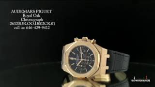 AUDEMARS PIGUET Royal Oak Chronograph 26320OROOD002CR01 [upl. by Buhler]