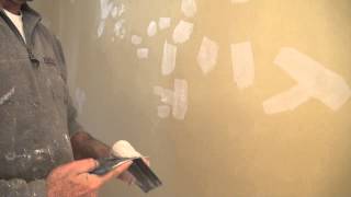 Preparing walls for painting  How to fix patch or fill holes and dents in drywall or solid plaster [upl. by Flavian]