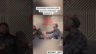 Dj Alademiks interview with quando rondo gets heated viralvideo djakademiks [upl. by Felita]