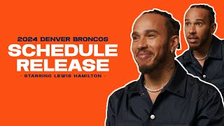 Lewis Hamilton reveals Broncos’ 2024 schedule [upl. by Calvano785]