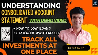 Understanding Consolidated Account Statement Hindi How to download CAS for MFShares cdsl nsdl [upl. by Sydalg902]