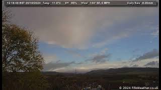 20 October 2024  Lochgelly WeatherCam Timelapse [upl. by Elliott]