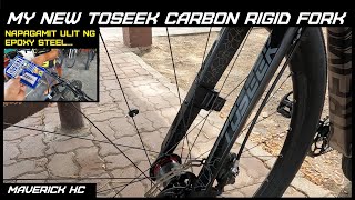 Bumili ulit ako ng Non Tapered Toseek Carbon Rigid Fork para sa aking MSID Tremor TTMTB [upl. by Emalee238]