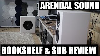 Arendal Sound  1723 THX Bookshelf amp 1961 1V Subwoofer Review [upl. by Ralyat372]