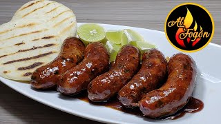 Chorizos caseros fácil I Deliciosos chorizos caseros con miel de panela I chorizos con melao [upl. by Nereus]